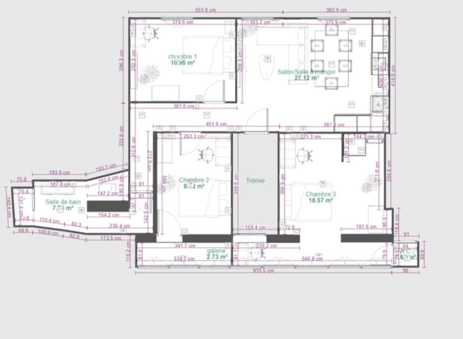 Cosy Queen - 3Ch - Hyper Centre & Parking โป ภายนอก รูปภาพ